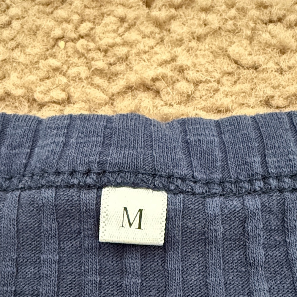 Classic Navy Ribbed Tank Top - Picture 2 of 3
